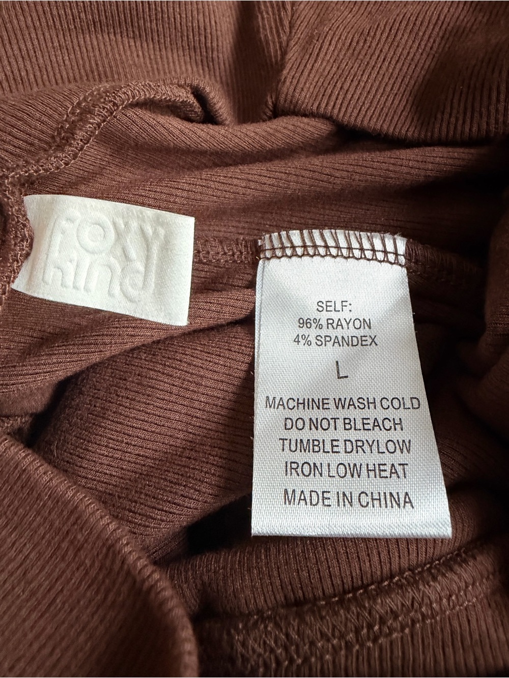 Foxy Kind chocolate Brown Women's Knit set - Picture 4 of 4